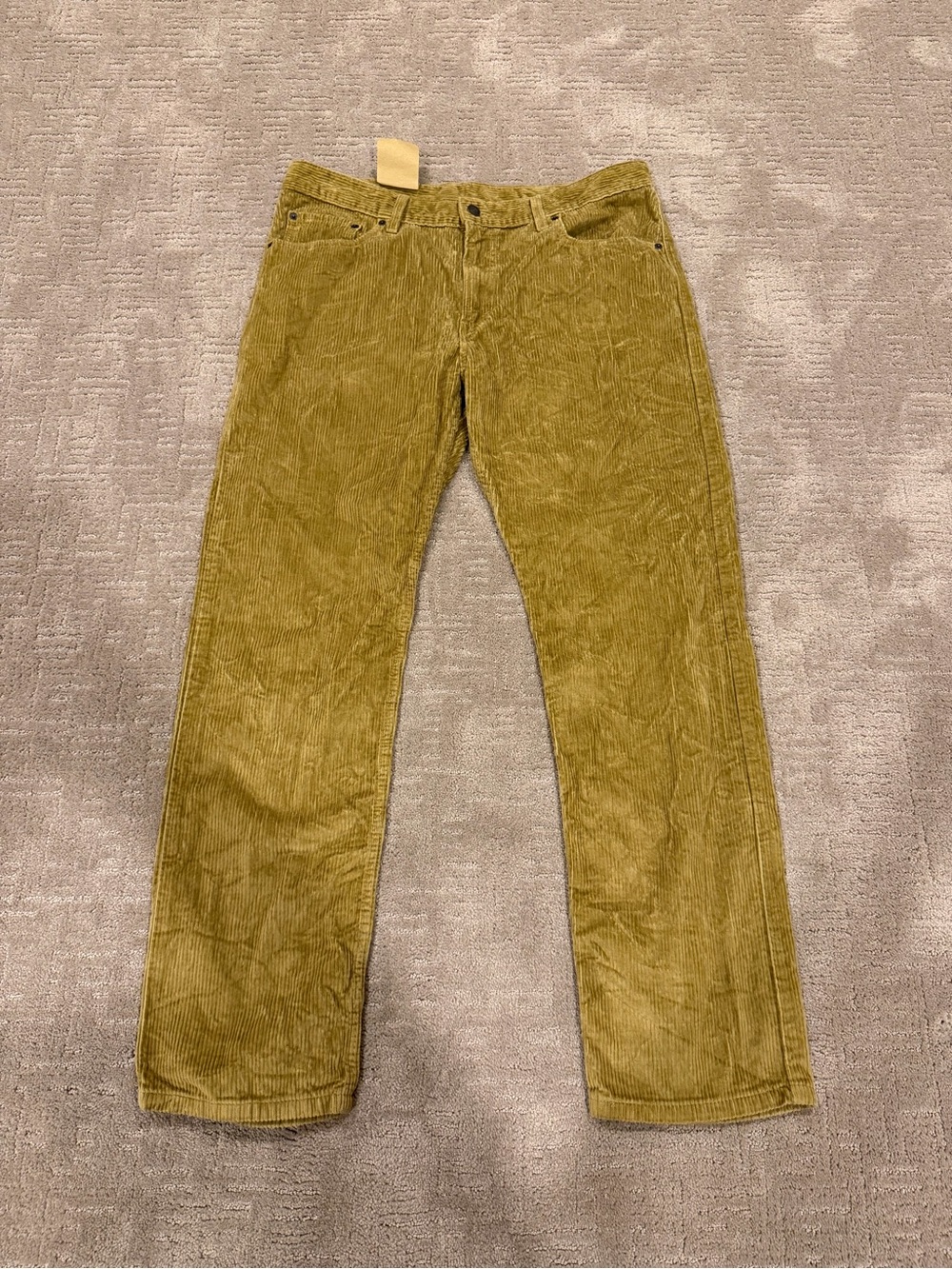 Levi & Strauss Golden Wheat Corduroy Pants 33x30 Brand New MSRP $69.50